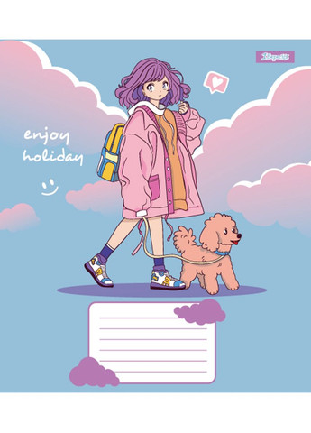 Набор тетрадей школьных 1Bересня А5/12 линия Anime girl 25 шт (767215) 1 Вересня (352167319)