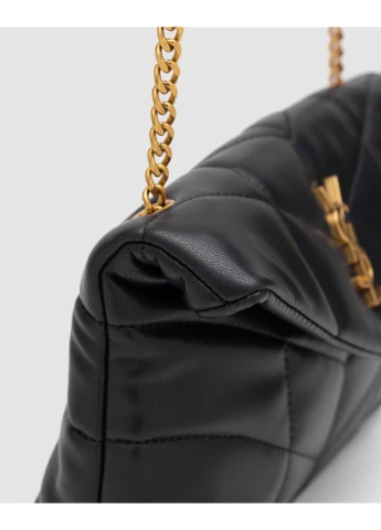 Сумка SAINT LAURENT Puffer Small in Nappa Leather Gold Chain Ів Сен-Лоран No Brand (377508150)