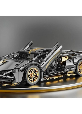 Конструктор Lamborghini Sian, 1314 деталей, 1:14, 36×10×17 см, у сіро-золотому кольорі Bautech (365252510)