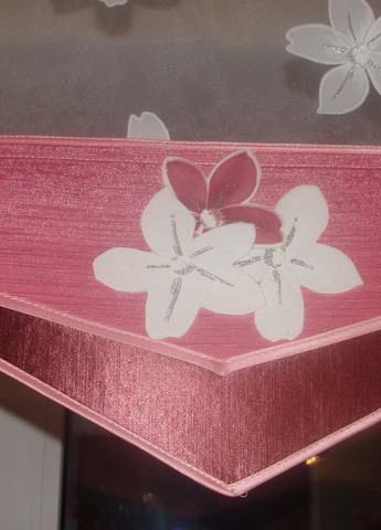 Комплект панельних фіранок Лютики 5шт карниз 180см рожевий з білим (25_8п) Firanka Flowers (328949011)