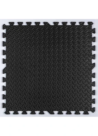 Пол пазл - модульное покрытие для пола черное 600x600x10мм (МР15) SW-00001169 Sticker Wall (386648662)