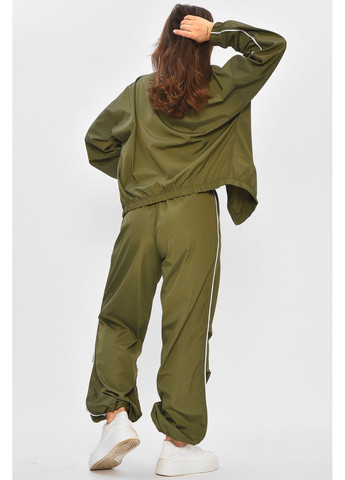 Спортивний костюм жіночий кольору хакі Let's Shop (359368914)