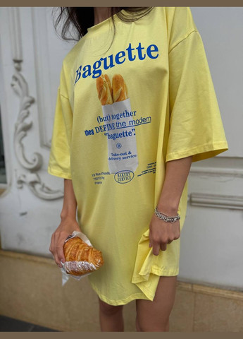 Желтое повседневный женское платье-футболка платье-футболка Гермес с надписью