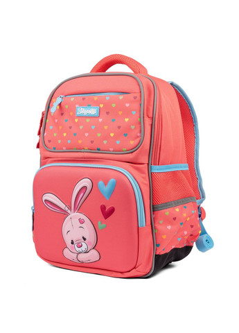 Рюкзак шкільний напівкаркасний 1Вересня S-105 Pretty кораловий 1 Вересня (332653655)