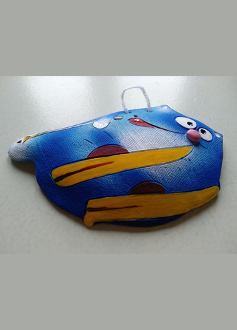 Керамическое настенное панно "Зимний Кот" Коти&Ангели (315049152)