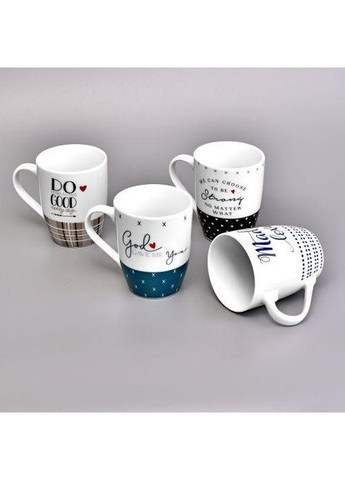 Чашки "With love" 4пр/наб 360мл Новинка! No Brand (393358354)
