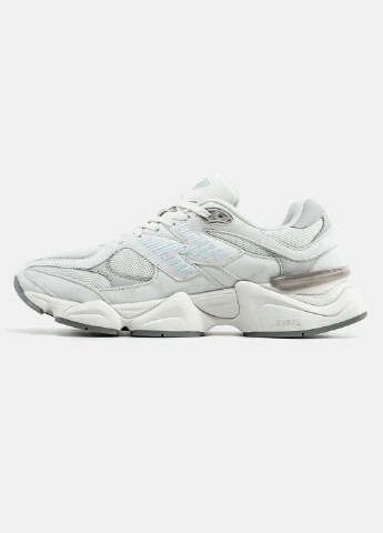 Белые демисезонные кроссовки мужские и женские new balance 9060 raincloud quarry blue | нью беланс 9060 белые No Brand