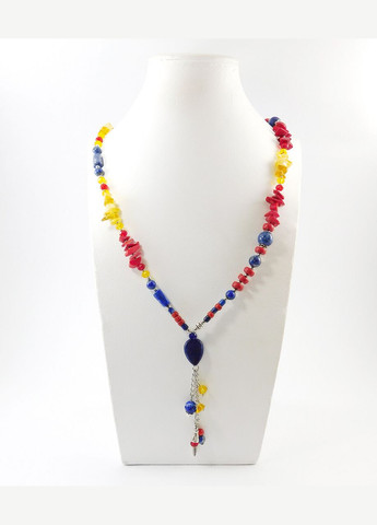 Ожерелье "Шакира" Лазурит, Коралл Fursa fashion (325628326)