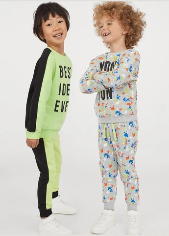 Джоггери 2 шт. з начосом для хлопчика H&M (316631111)