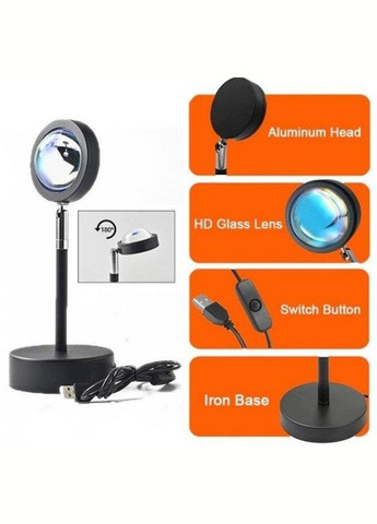 Светильник LED Sunset Lamp Сансет лампа для селфи с пультом (2087381059) No Brand (328439686)