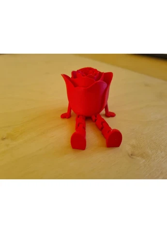 🌹🤖 Артикульована троянда «Articulated Rose — Valentine’s Day» — розмір ~15 см (3D-друкована) No Brand (388368847)