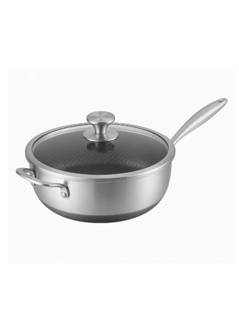 Глубокая cковорода-вок с крышкой EB-13072 и антипригарным покрытием 26x9 см Edenberg (358199749)