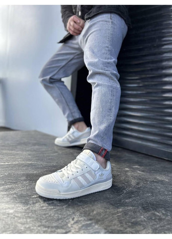 Серые демисезонные кроссовки мужские adidas forum 84 low orbit grey адидас форум 84 No Brand