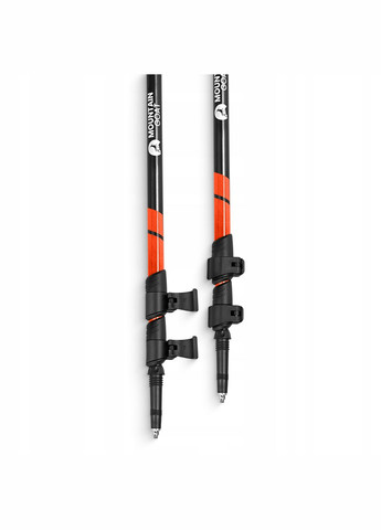 Трекінгові палиці Peak+ 65-135 см Black/Orange (P-5907739318275) Mountain Goat (317629400)