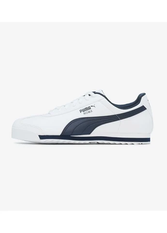 Белые кроссовки roma basic white 353572-12 Puma