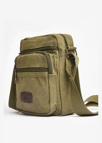 Сумка мужская через плечо текстиль цвета хаки Let's Shop (336147682)