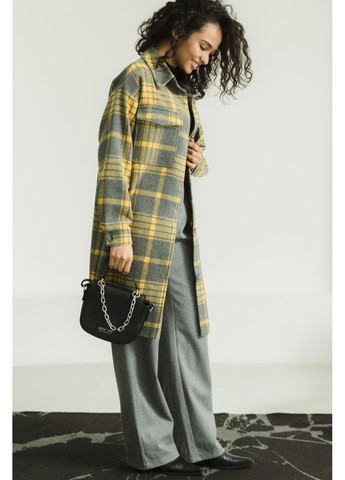 Жовтий демісезонне Пальто-рубашка із кашеміра жовта Seventeen