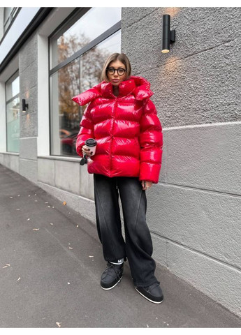 Червона зимня куртка зимова утеплена ''саміра'' Mirage