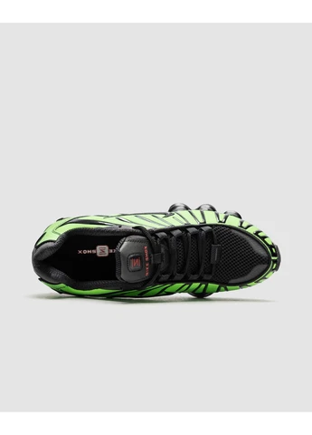 Зеленые демисезонные кроссовки мужские nike shox tl university green gradient найк шокс тл зеленые No Brand