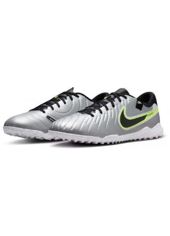 Серебристые мужские сороконожки legend 10 academy tf серебристый Nike