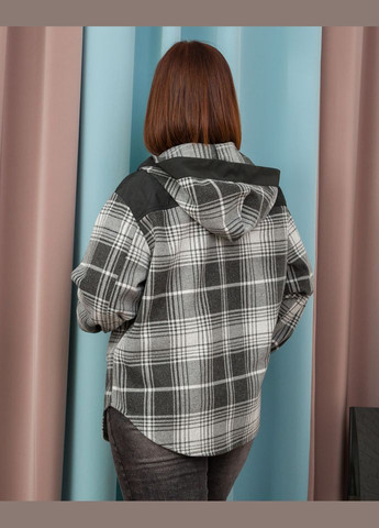 Серая демисезонная куртка-рубашка 1625-2 Alenka Plus