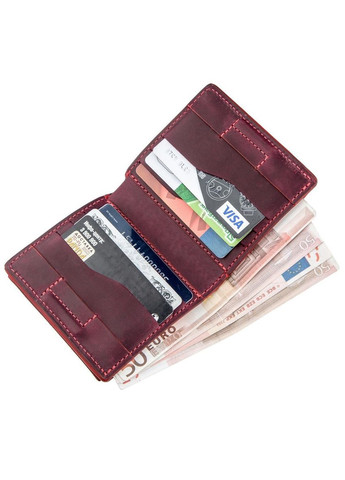 Жіноче портмоне з монетницею магніт натуральна шкіра бордове (sku_11225) No Brand (328218400)