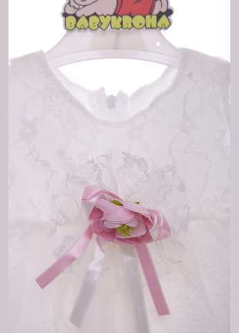 Боді з сукнею гіпюр Квітка молочна 62 см (36930) BABYKROHA (315423985)