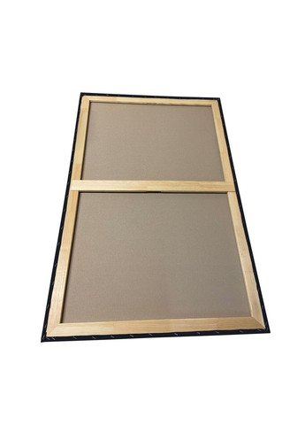 Полотно грунтованное 65х140 см, на подрамнике, 1 перемычка, среднее зерно, хлопок, планка 55х18 мм, черный грунт Artfactory (361861082)