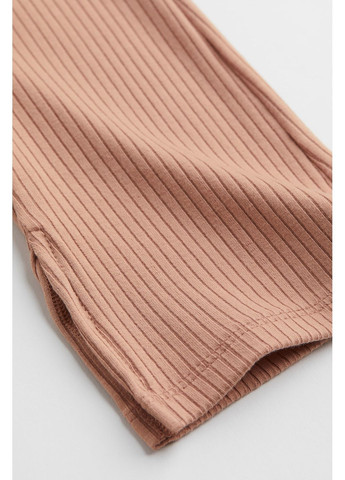 Легінси кльош в рубчик для дівчинки 140 розмір темний беж 1007827013 H&M (371266700)