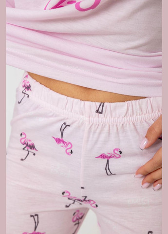 Розовая всесезон пижама женская с принтом,, 243r7097 Ager