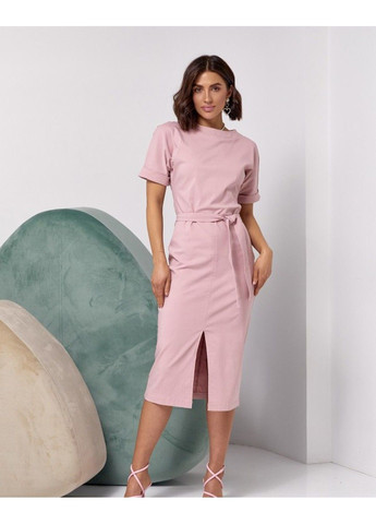 Рожева ділова сукні 14499 рожевий ISSA PLUS