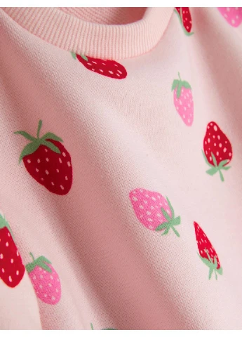 Рожевий демісезонний костюм (світшот, штани) брючний Primark