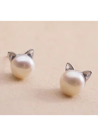 Сережки бижутерия Бусинки Кошечки No Brand (381419547)