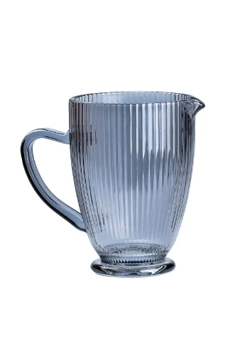 Набір скляний глечик і 6 склянок сірий HP542 TS Kitchen (378267694)