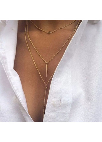 Подвеска многослойная кисточка палочка и кристал колье модное кулон многослойное колье Кисточка No Brand (360545395)