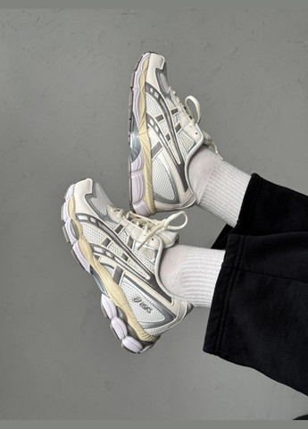 Кросівки жіночі і чоловічі Asics Gel-NYC grey beige | Асікс Гель-НЮК сірі бежеві No Brand сірі демісезони (316091162)