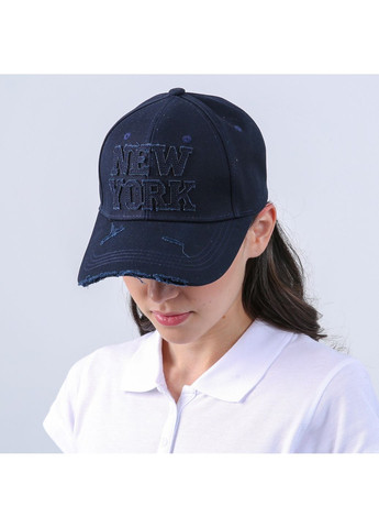 Бейсболка з регулятором жіноча котон синя РОНДО LuckyLOOK 767-157 (336025406)