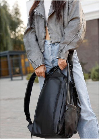 Рюкзак женский из экокожи Zard 0ST Черный Sambag (301871438)