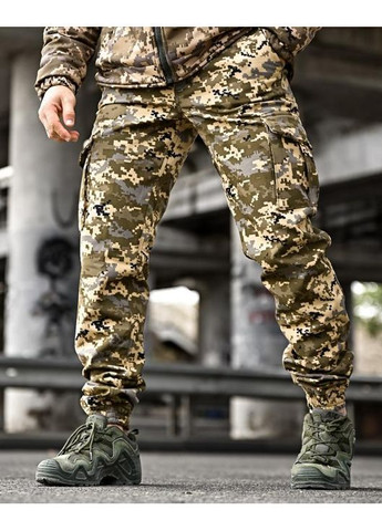 Армійський чоловічий зимовий костюм SoftShell піксель No Brand