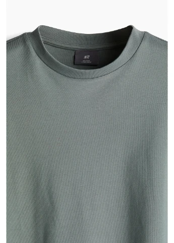 Темно-зелена футболка H&M