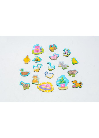 Деревянный магнитный пазл "Животные" Puz-22930, 35 элементов PuzzleOK (316269515)