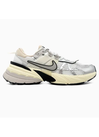 Белые летние кроссовки nike v2k runtekk white/beige/silver найк в2к рантек No Brand