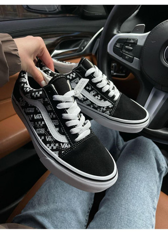 Черные демисезонные кеды мужские vans old skool black white 2.0 ванс олд скул No Brand