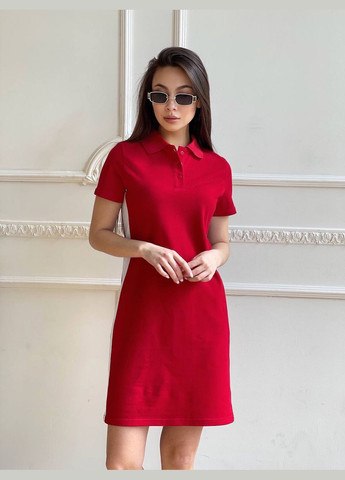 Красное кэжуал женское платье лакоста No Brand