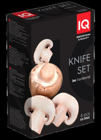 Набір ножів Be Traditional, 5 ножів + колода IQ комбінований,