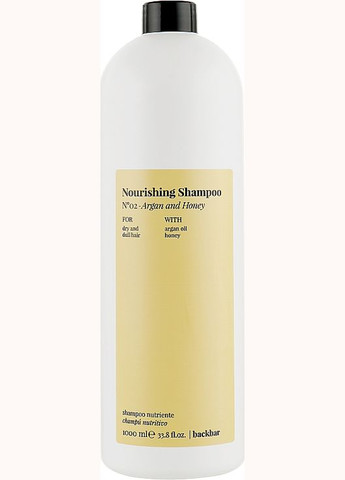 Шампунь "Арганія і мед" Back Bar No2 Nourishing Shampoo Argan and Honey 250ml (864520-132448) FarmaVita (368614404)