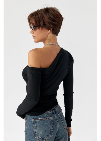 Обтягивающий лонгслив с открытым плечом Lurex (370379826)