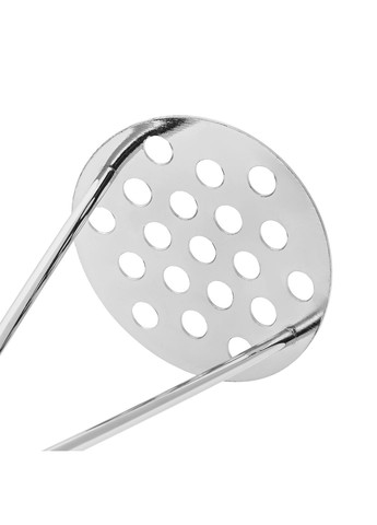 Толкушка картофелемялка для картошки усиленная из нержавеющей стали с пластиковой ручкой 25 см Kitchen Master (295445162)