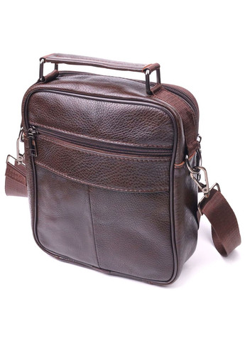 Кожаная сумка кросс боди мужская через плечо коричневая 21274 Vintage (329195531)
