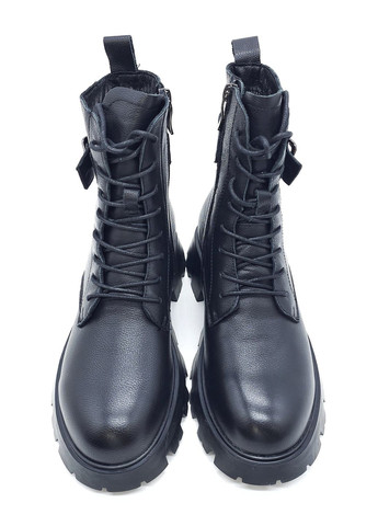 Осенние женские ботинки черные кожаные bv-13-17 23 см (р) Boss Victori